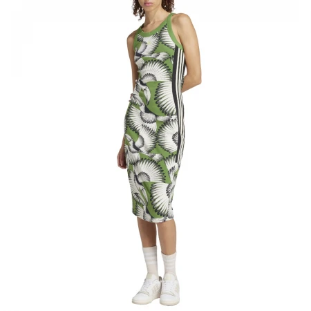 ADIDAS X FARM PREMIUM DRESS CREWHT/CREGRN/BLACK