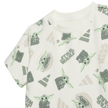 ADIDAS X STAR WARS MANDALORIAN INF SHORTS/TEE SET OWHITE/MULTCO