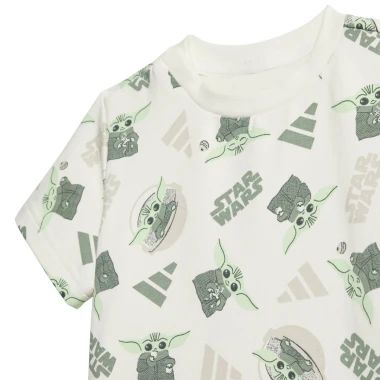 ADIDAS X STAR WARS MANDALORIAN INF SHORTS/TEE SET OWHITE/MULTCO