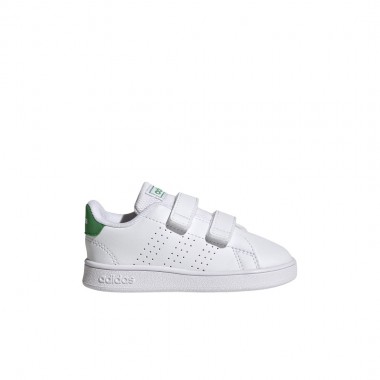 ADIDAS ADVANTAGE INF SHOES FTWWHT/GREEN/CBLACK