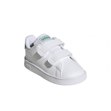ADIDAS ADVANTAGE INF SHOES FTWWHT/GREEN/CBLACK