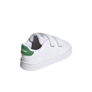 ADIDAS ADVANTAGE INF SHOES FTWWHT/GREEN/CBLACK