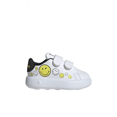 ADIDAS ADVANTAGE SMILEY INF SHOES FTWWHT/BYELLO/CBLACK