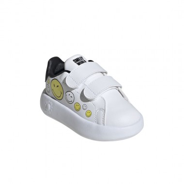 ADIDAS ADVANTAGE SMILEY INF SHOES FTWWHT/BYELLO/CBLACK