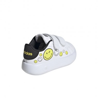 ADIDAS ADVANTAGE SMILEY INF SHOES FTWWHT/BYELLO/CBLACK