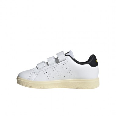 ADIDAS ADVANTAGE SMILEY K SHOES FTWWHT/BYELLO/CBLACK