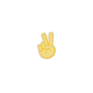 CROCS PEACE HAND SIGN JIBBITZ CHARM