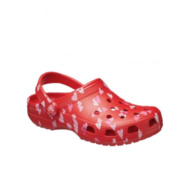CROCS CLASSIC VDAY K CLOGS CHERRY RED