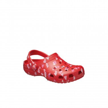 CROCS CLASSIC VDAY TOD CLOGS CHERRY RED