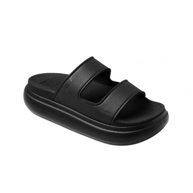 REEF CUSHION BONDI 2 BAR W SLIDES BLACK/BLACK