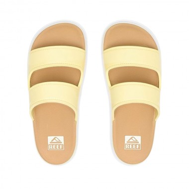 REEF CUSHION BONDI 2 BAR W SLIDES PALE BANANA