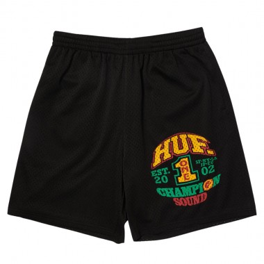HUF CHAMPION SOUND MESH SHORTS BLACK