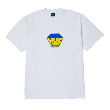HUF BIG BLOCK TEE WHITE