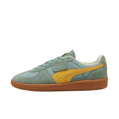 PUMA PALERMO WEATHERED SHOES GREEN MOON-SUNNY YELLOW