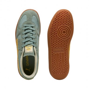 PUMA PALERMO WEATHERED SHOES GREEN MOON-SUNNY YELLOW