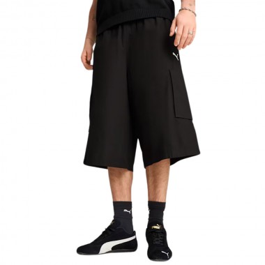 PUMA FUTURE ARCHIVE RELAXED CARGO JORTS 16&quot PUMA BLACK