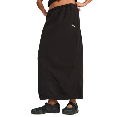 PUMA WARDROBE ESS WOVEN MAXI SKIRT PUMA BLACK