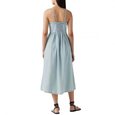 LEVI’S® ALESSIE BUSTIER DRESS MEDIUM WASH/ROUNDED CORNER