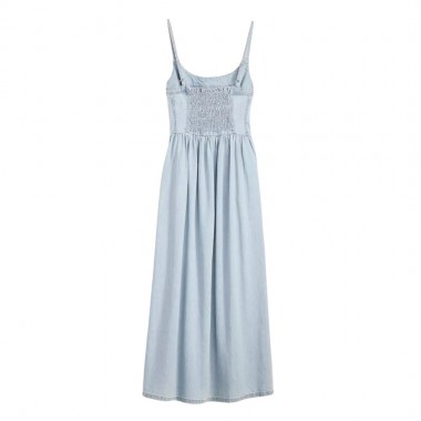 LEVI’S® ALESSIE BUSTIER DRESS MEDIUM WASH/ROUNDED CORNER