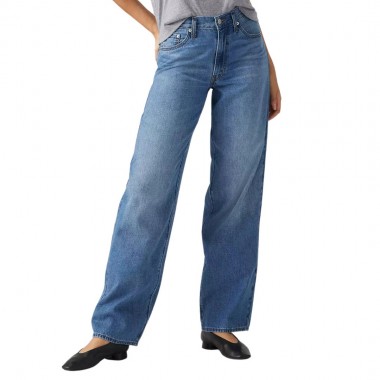 LEVI’S® BAGGY DAD W JEANS MEDIUM WASH/HEAVY CHECK