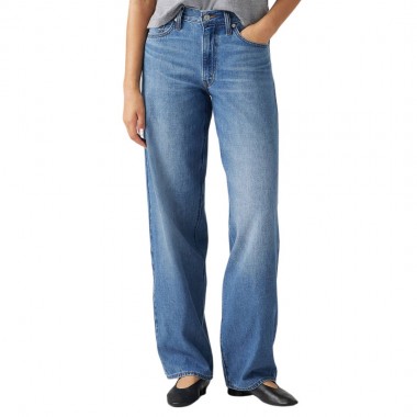LEVI’S® BAGGY DAD W JEANS MEDIUM WASH/HEAVY CHECK