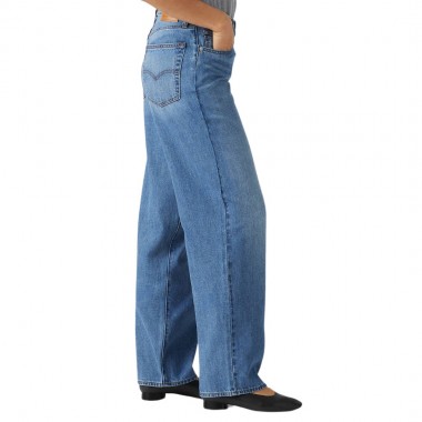 LEVI’S® BAGGY DAD W JEANS MEDIUM WASH/HEAVY CHECK