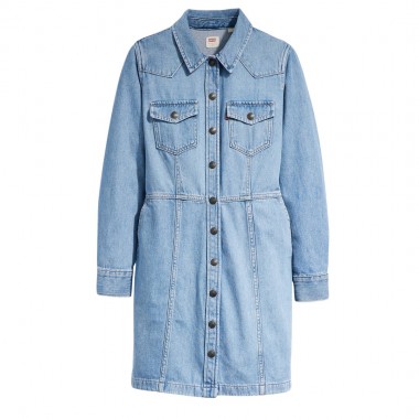 LEVI’S® FLYNN WESTERN CORE DRESS MEDIUM WASH/RINGING BELLS
