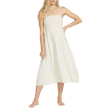 BILLABONG OFF THE COAST DRESS WHITECAP