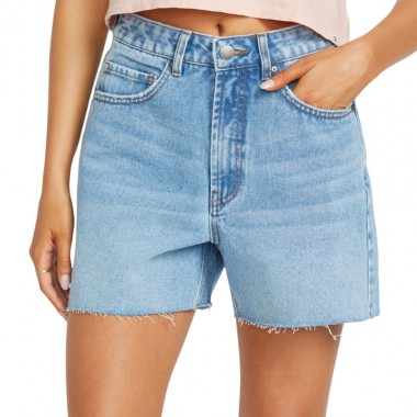BILLABONG RILEY W DENIM SHORTS FADED INDIGO FRAY