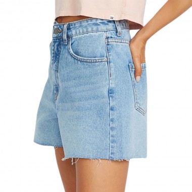 BILLABONG RILEY W DENIM SHORTS FADED INDIGO FRAY