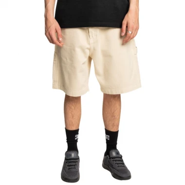 DC CARPENTER BAGGY DENIM SHORTS OATMEAL OVERDYE