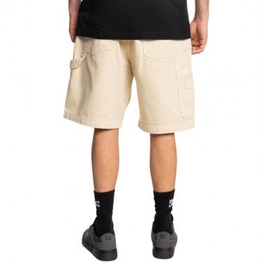 DC CARPENTER BAGGY DENIM SHORTS OATMEAL OVERDYE