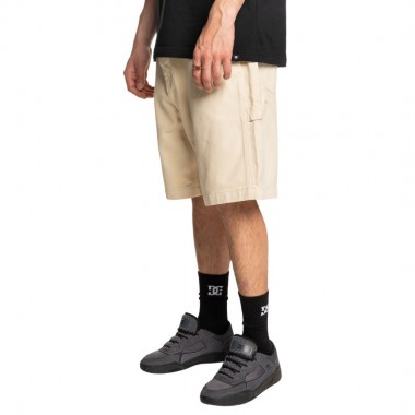 DC CARPENTER BAGGY DENIM SHORTS OATMEAL OVERDYE
