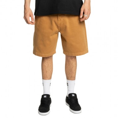 DC WORKER BAGGY DENIM SHORTS CHIPMUNK OVERDYE