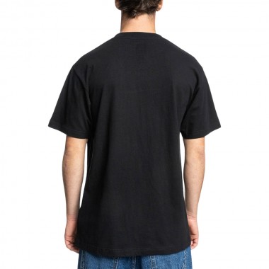 DC METALLIC STAR T-SHIRT BLACK