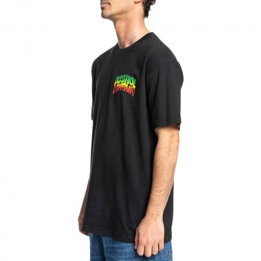 DC HOT BOX T-SHIRT BLACK RAIN WASH