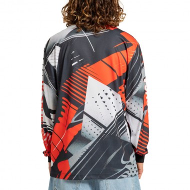 DC BURN OUT LS T-SHIRT ORIOLE