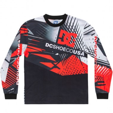 DC BURN OUT LS T-SHIRT ORIOLE