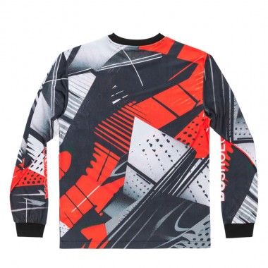 DC BURN OUT LS T-SHIRT ORIOLE