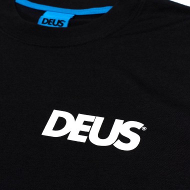 DEUS EX MACHINA LOS ANGELES SURF ADDRESS TEE BLACK