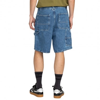 ELEMENT CARPENTER DENIM SHORTS MID USED