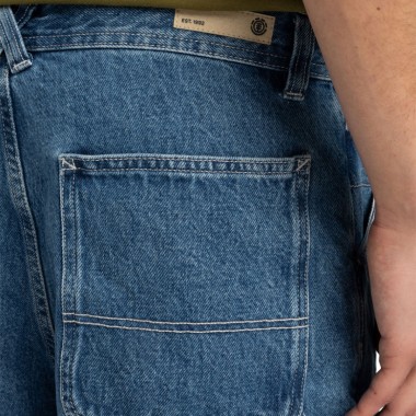 ELEMENT CARPENTER DENIM SHORTS MID USED