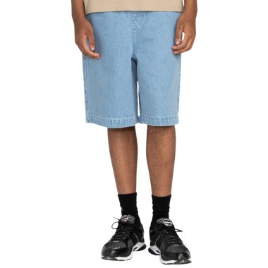 ELEMENT CHILLIN BIG DENIM SHORTS BLEACH