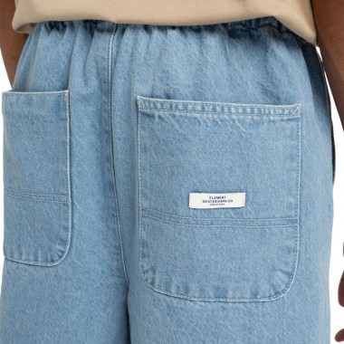 ELEMENT CHILLIN BIG DENIM SHORTS BLEACH