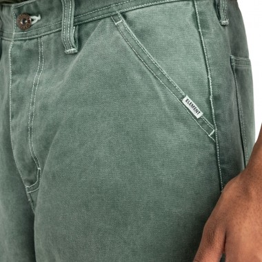 ELEMENT CARPENTER CANVAS PANTS JUNGLE GREEN
