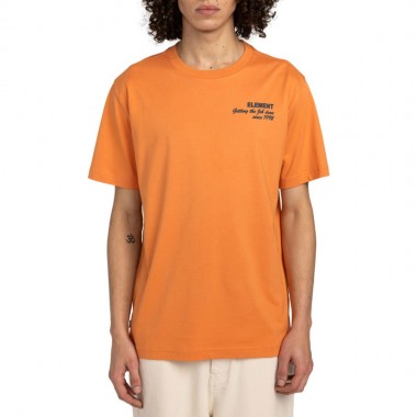 ELEMENT JOB DONE T-SHIRT CORAL GOLD