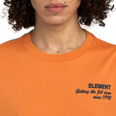 ELEMENT JOB DONE T-SHIRT CORAL GOLD