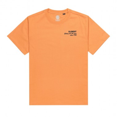 ELEMENT JOB DONE T-SHIRT CORAL GOLD