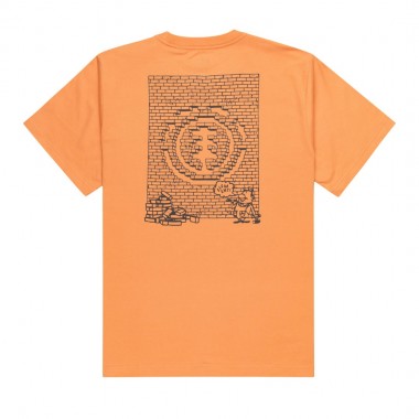ELEMENT JOB DONE T-SHIRT CORAL GOLD