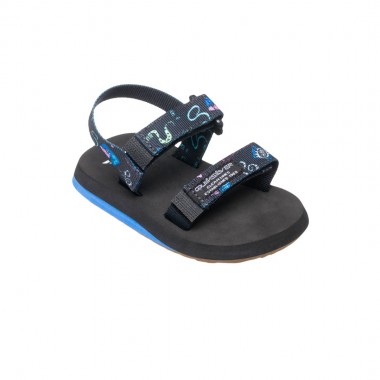 QUIKSILVER MONKEY CAGED TOD SANDALS BLACK HOLMES